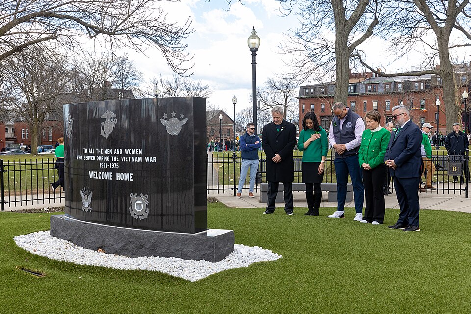 A photograph of South Boston Vietnam Memorial
