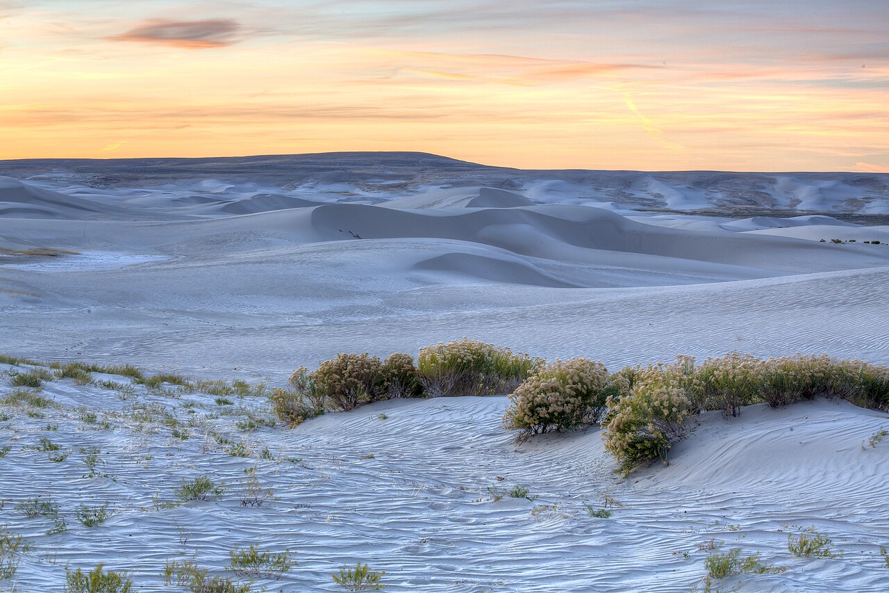 A photograph of Red Sand Dunes