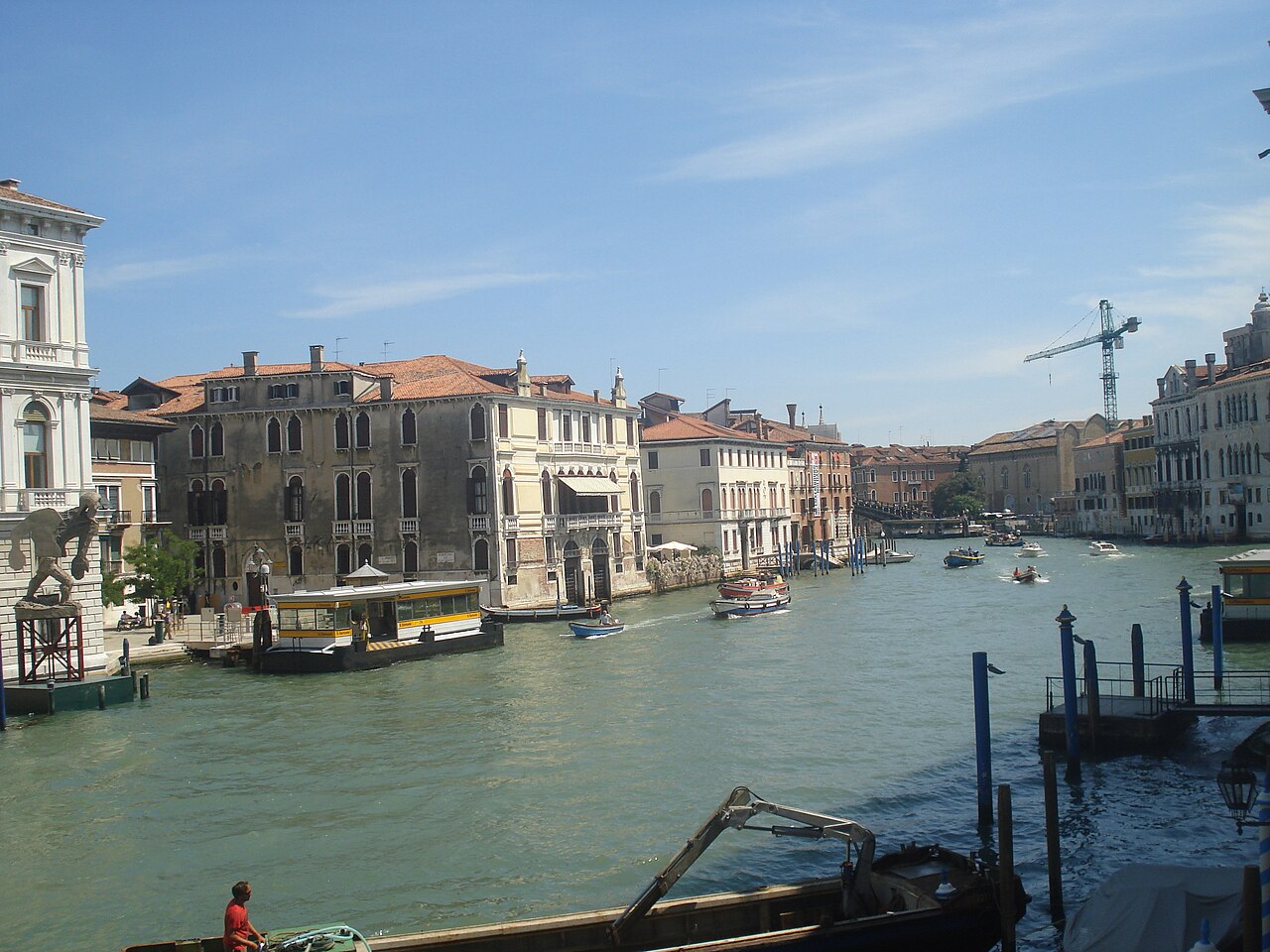A photograph of Palazzo Grassi