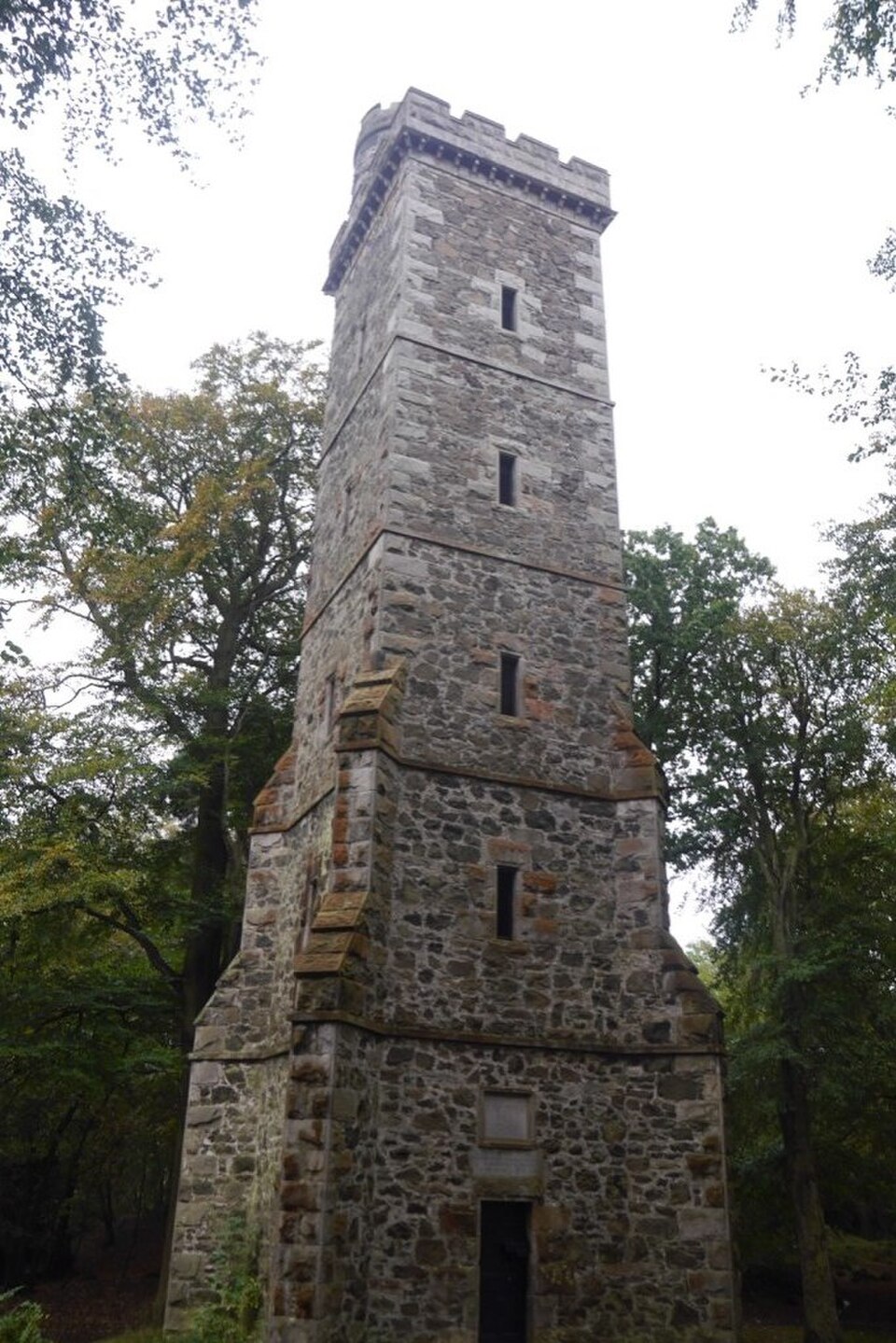A photograph of Clermiston Tower, Corstorphine Hill