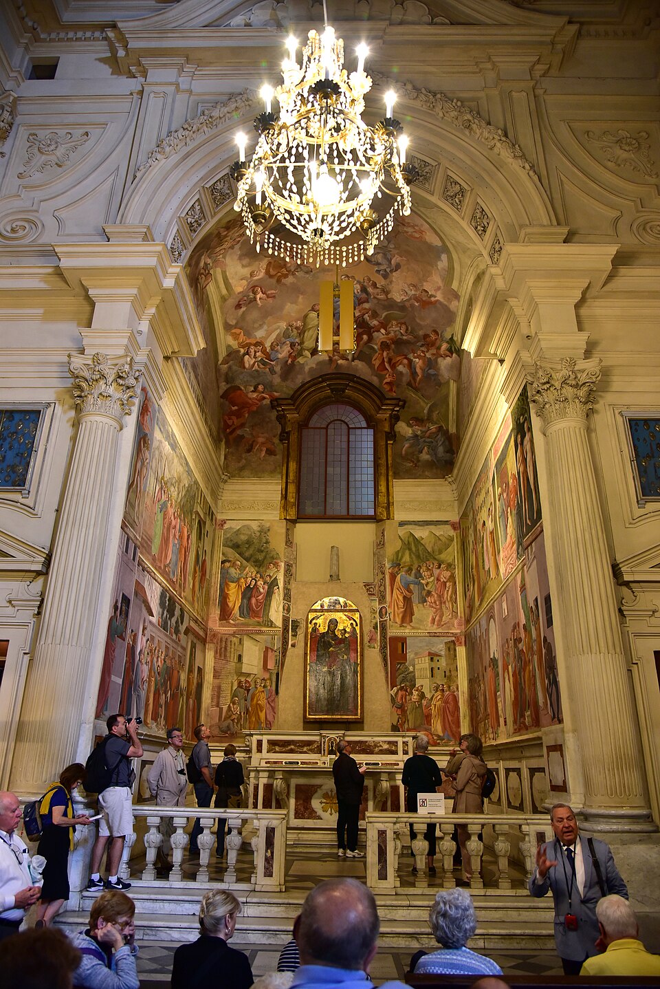 A photograph of Brancacci Chapel