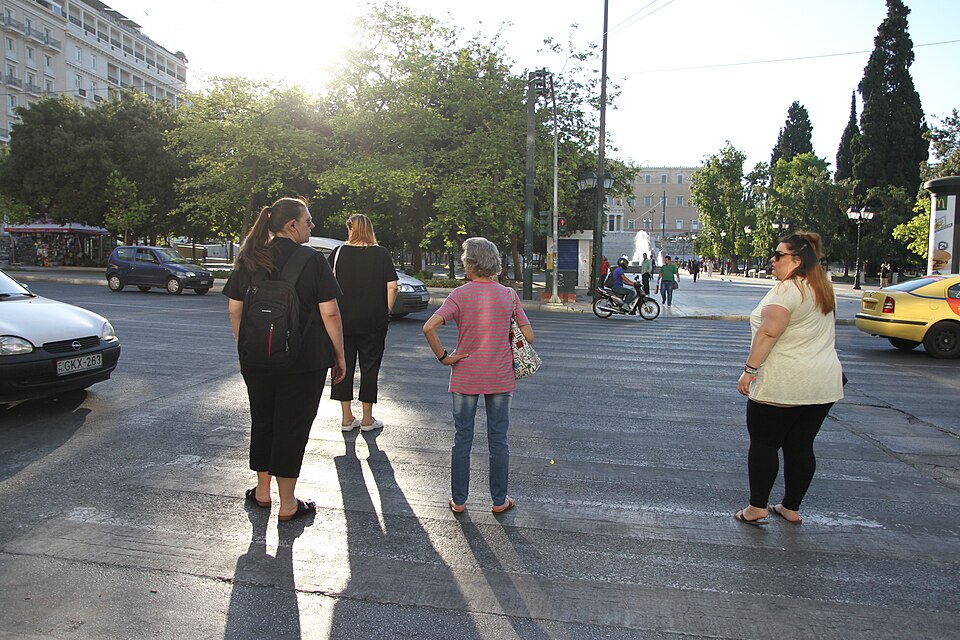 A photograph of Syntagma Square
