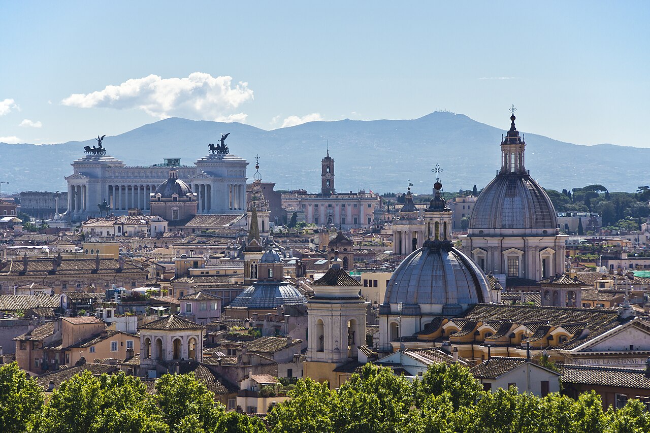 A photograph of Rome