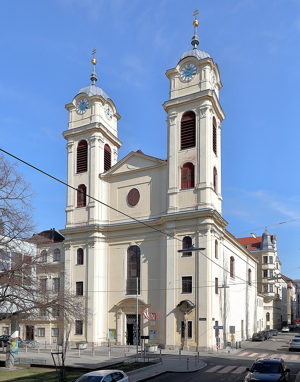A photograph of Lichtental Parish Church