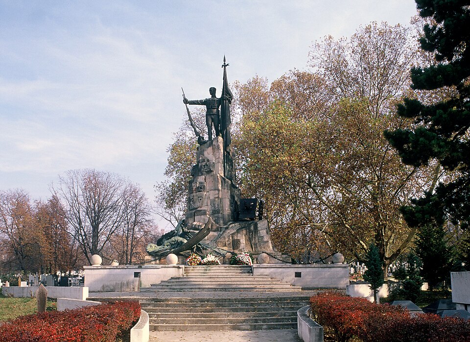 A photograph of Monument and Memorial Ossuary to the Defenders of Belgrade