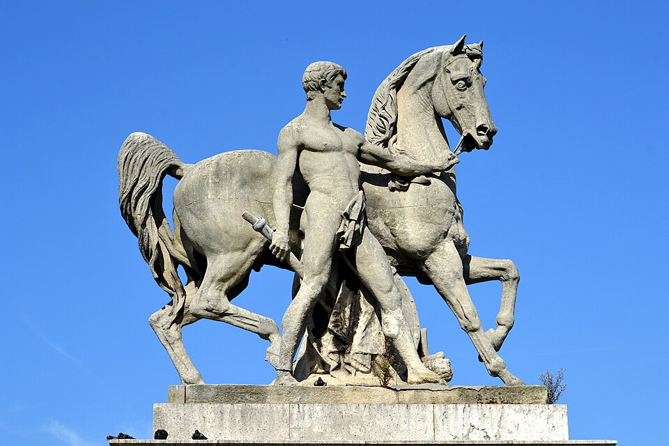 A photograph of Le Cavalier romain (The Roman Horseman)