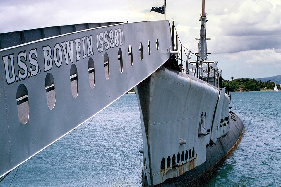 A photograph of USS Bowfin