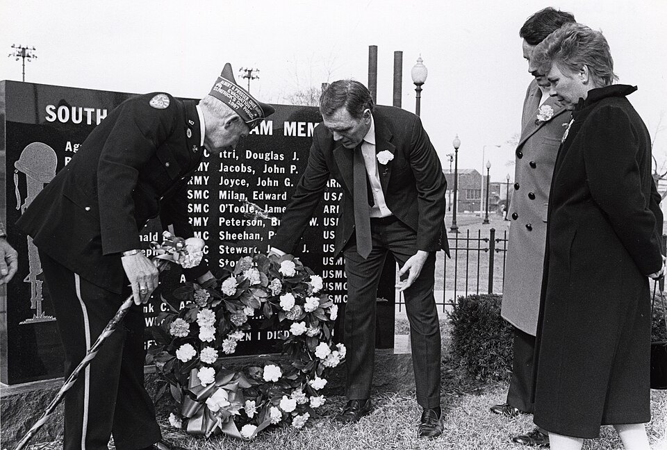 A photograph of South Boston Vietnam Memorial