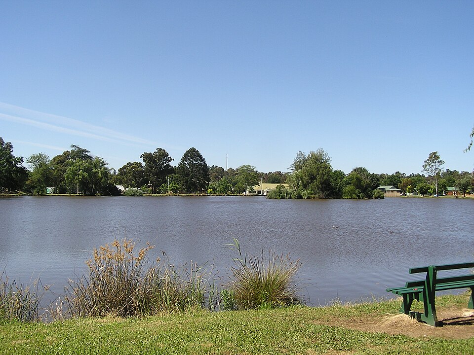 A photograph of Lake View