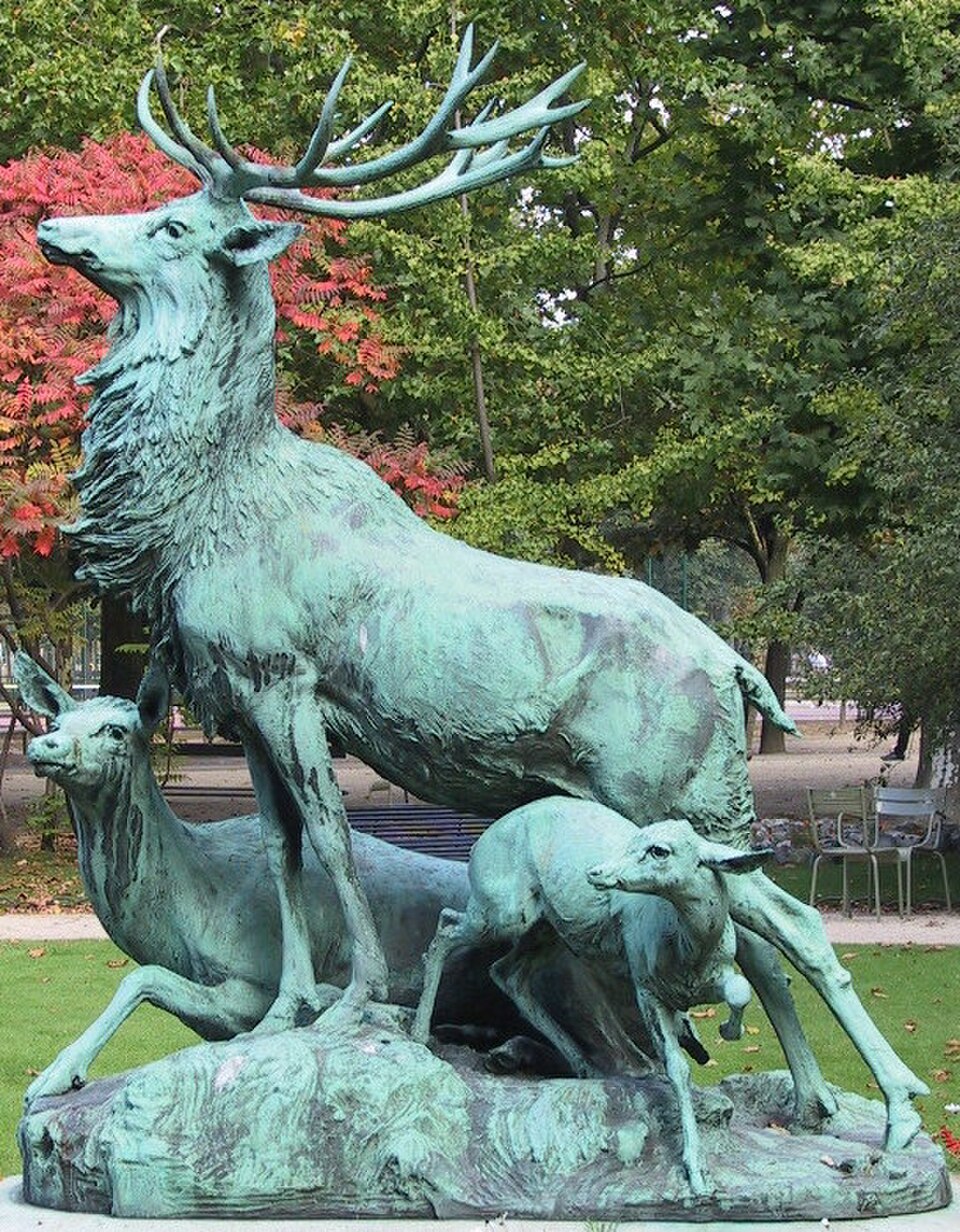 A photograph of La Harde des cerfs