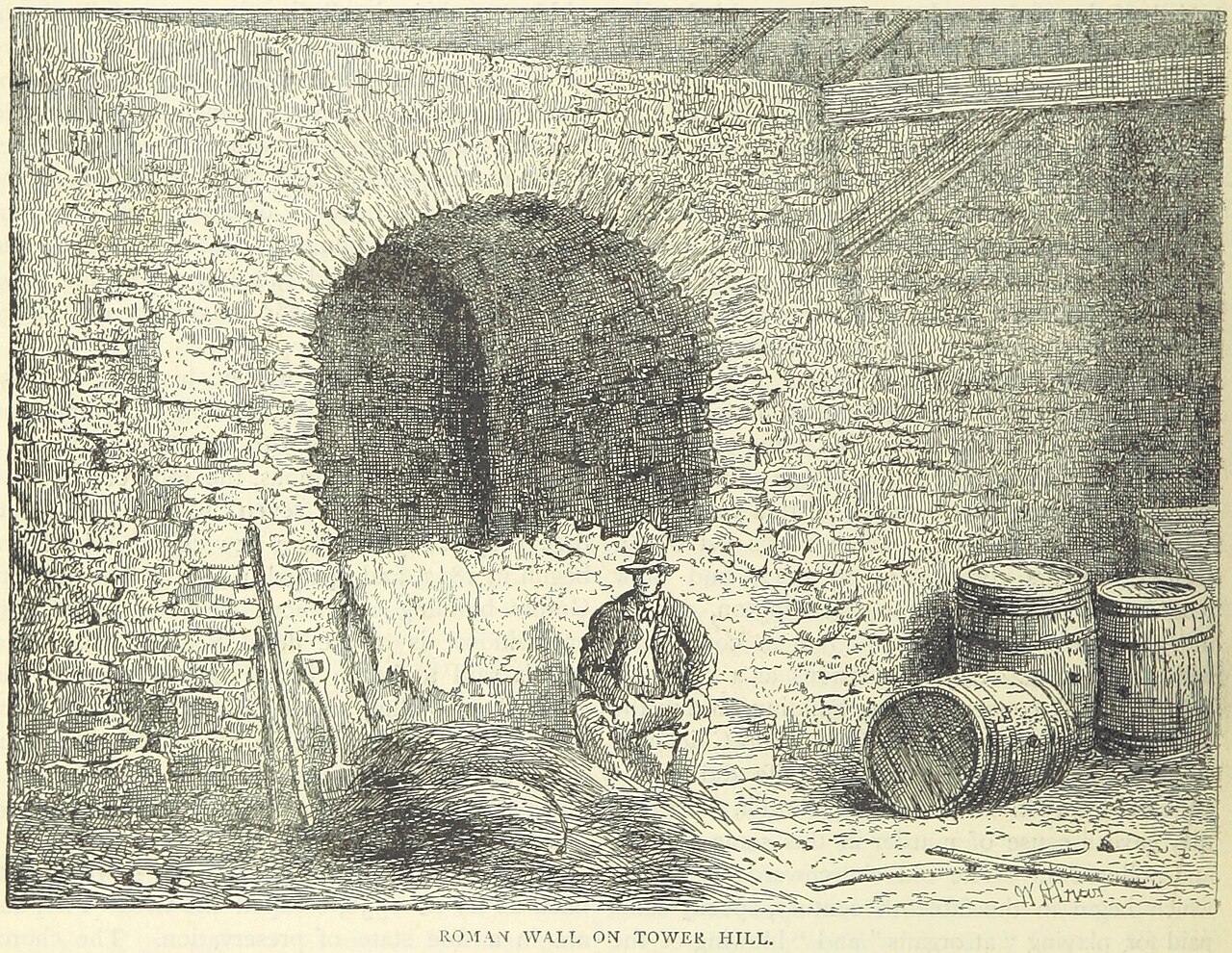 Portion Of Old London Wall fotoğrafı