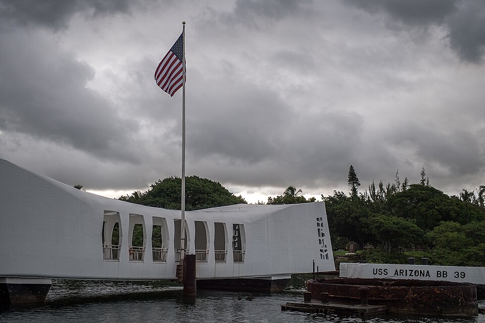 A photograph of USS Arizona Memorial