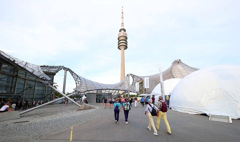 A photograph of Olympiaturm