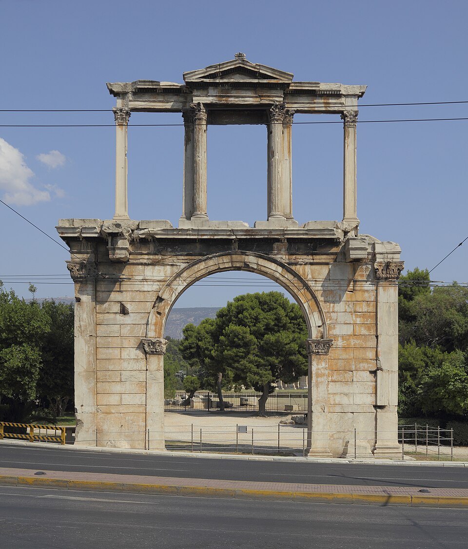 A photograph of Arch of Hadrian