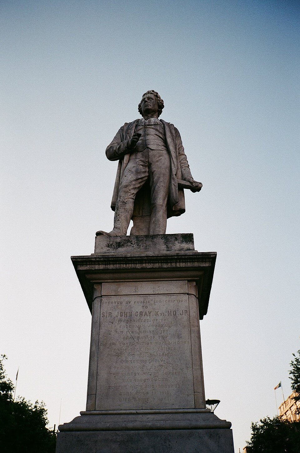 A photograph of Sir John Gray monument