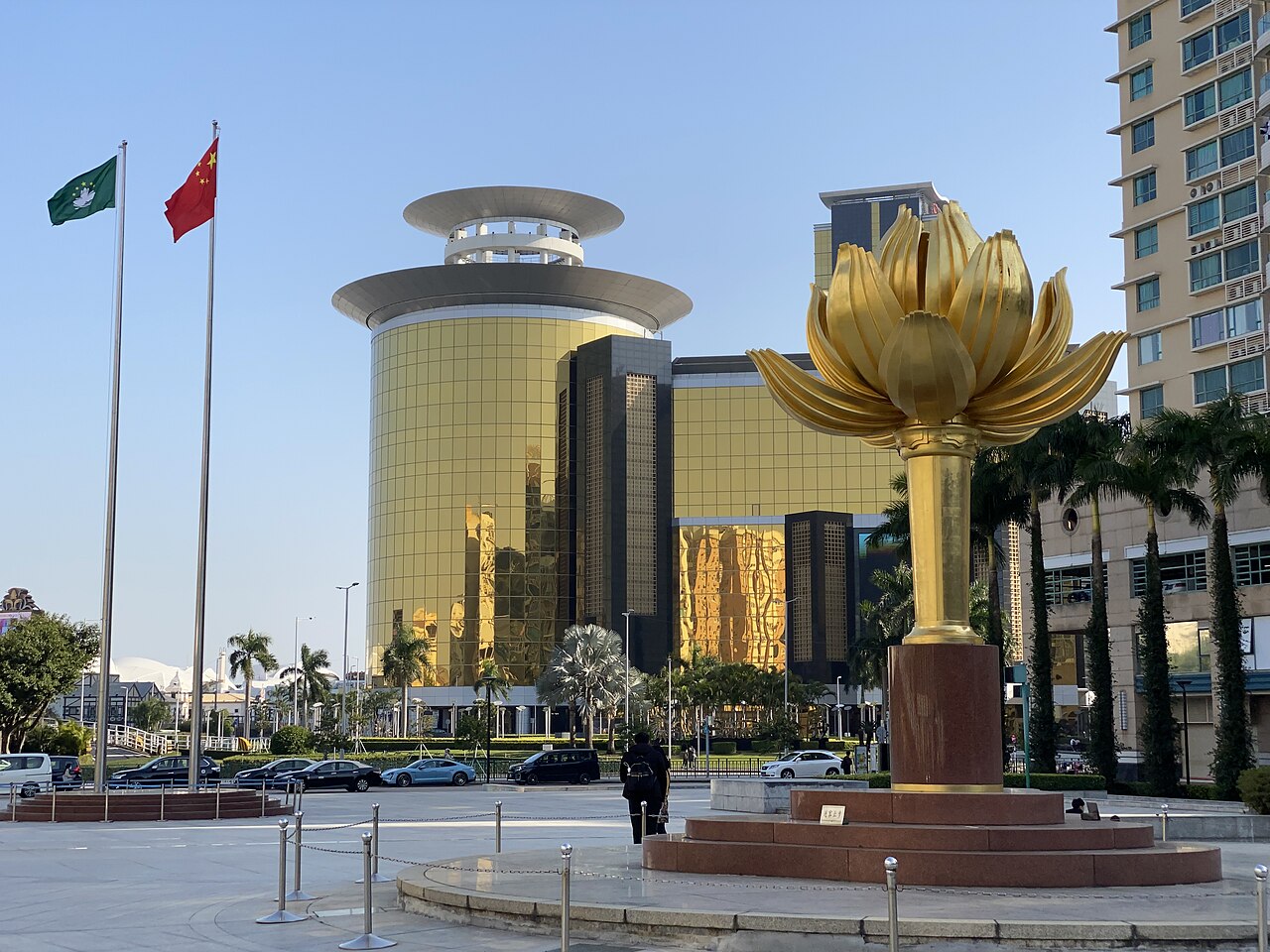 A photograph of Lotus Square