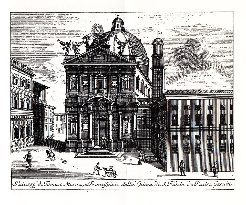 A photograph of San Fedele Church