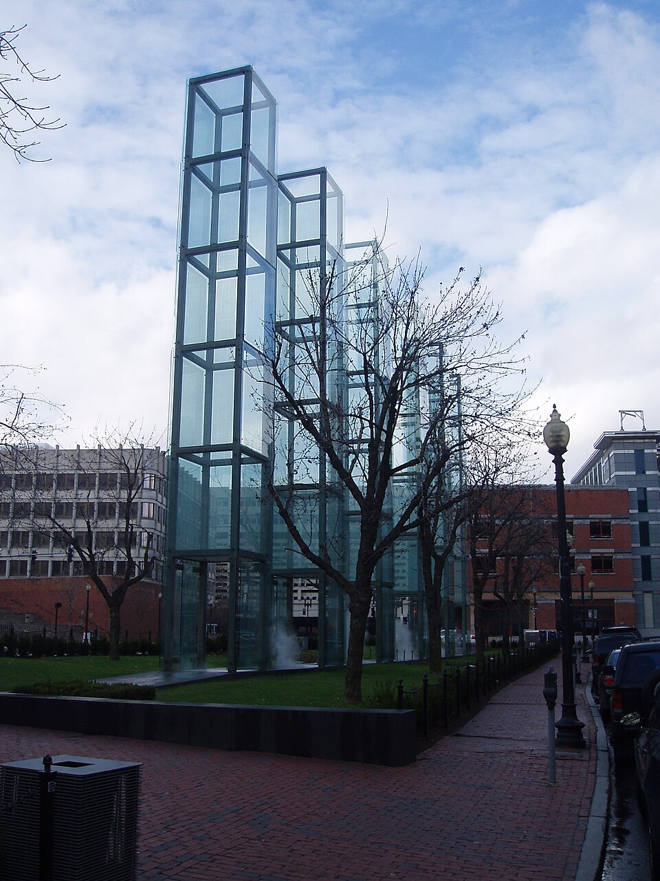 A photograph of New England Holocaust Memorial