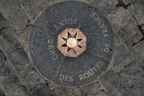 Point zéro des routes de France