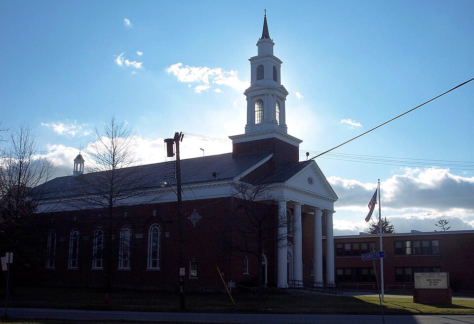 A photograph of All Saints Roman Catholic Church