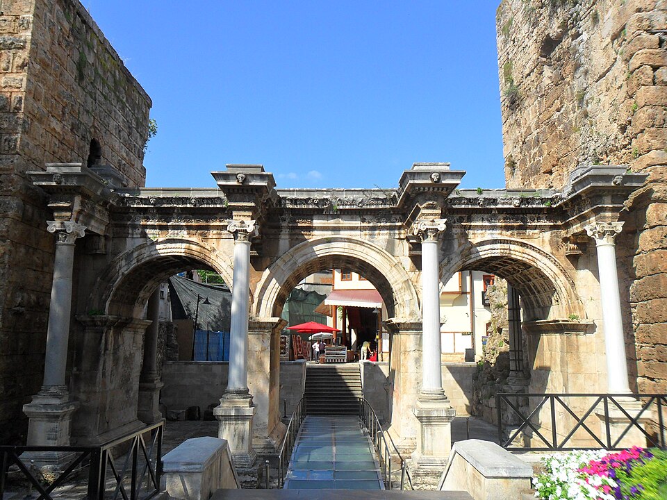 A photograph of Hadrian's Gate
